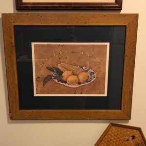 Framed Still Life Lemon Print